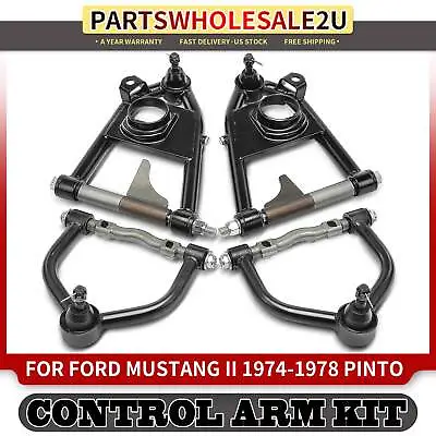 4x Front Suspension Upper & Lower Tubular Control Arm For Ford Mustang II 74-78 • $208.99