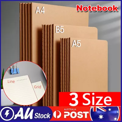 2Pcs A4/A5/B5 Sketchbook Diary Drawing Painting Sketch Book Grid Line Notepad • $13.49