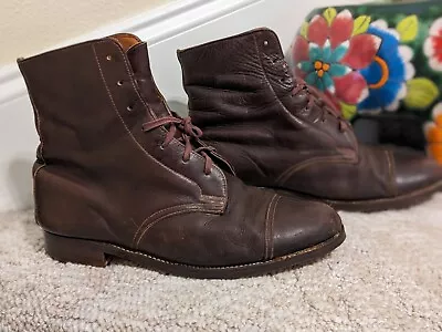 Women's Leather Ankle Boots Lace Up Colt Quality Size 8 • $185.99