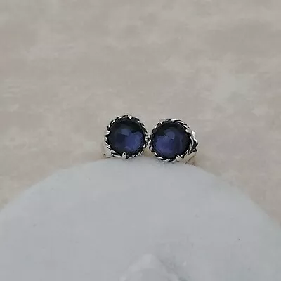 David Yurman Chatelaine Stud Earrings With Black Orchid • $175