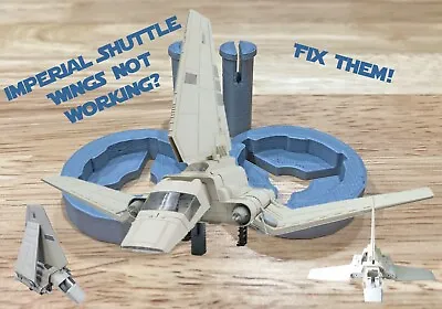 Vintage Star Wars Imperial Shuttle Wing Gear Repair Parts Reinforcement Kit • $6