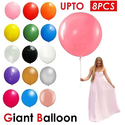 Giant Jumbo Balloon Latex Balloons Large Circular Birthday Wedding Party Balloon • $7.49