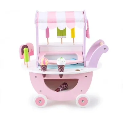Ice Cream Sweet Cart Wooden Play Shop Toys Scoop And Learn Ice Cream Cart  • £33.99