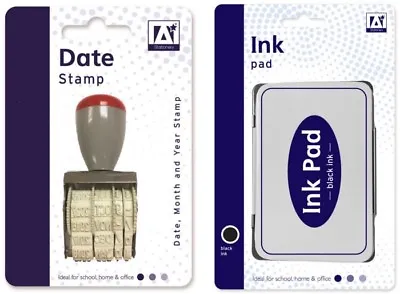 £6.49 • Buy Date Stamp And Black Ink Pad Ideal Stamping Dating Chickens Eggs - Office New