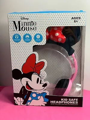 New Minnie Mouse Kid Safe Headphones Ages 6+ • $29.99