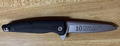 CABELA'S 10 YEAR CLUB MEMBER Liner Lock 3.75  Closed Assisted KNIFE • $13.25