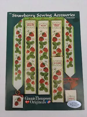 Vintage 1980 Strawberry Sewing Accessories Cross Stitch Booklet Leaflet Patterns • $14.95