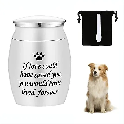 £10.02 • Buy Small Urn Cremation Mini Pet Dog Cat Ashes Holder Memorial Keepsake Ash W/ Spoon