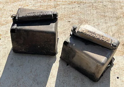 (2) Vintage 1960's Exhaust Boxes - From Lawn Boy Model C72 Rototiller 1116 • $18