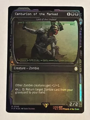 Centurion Of The Undead / Lord Of The Undead (FOIL CRIMPED) UB: Fallout - NM MTG • $29.99