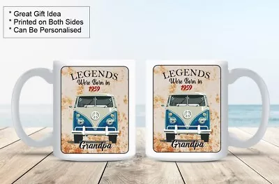 Legends Were Born In (Birth Year) Kombi VW Personalised Mugs - Grandpa Mugs • $17.40