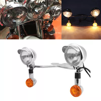 Passing Turn Signal Light Bar For Kawasaki Vulcan 750 800 900 1500 1600 1700 • $64.99