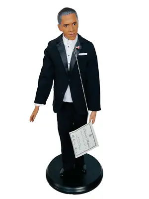Danbury Mint Barack Obama Porcelain Doll Figure Statue President Inaugural Ball • $180