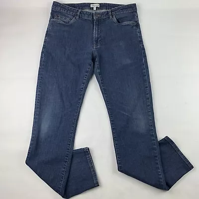 Peter Millar Crown Mens 36x34 (measures 34x32) Stretch Jeans 5 Pocket Straight • $34