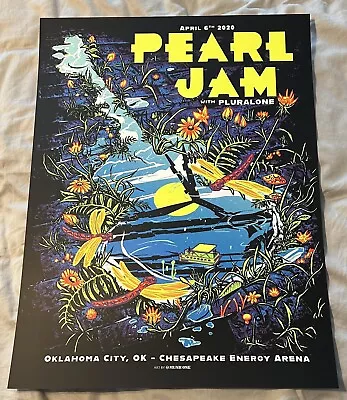 Pearl Jam Concert Poster. 2020 Munk One SE Oklahoma City OK • $75