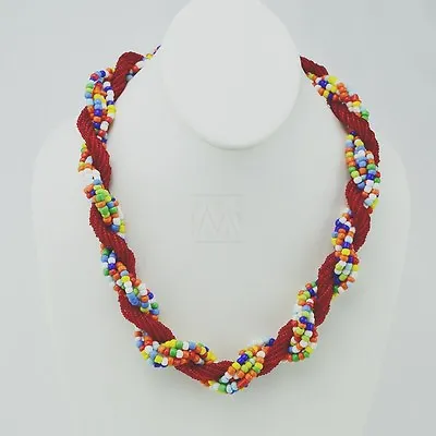 Maasai Market African Jewelry Handmade Necklace Masai Beads 41-111 • $23.99