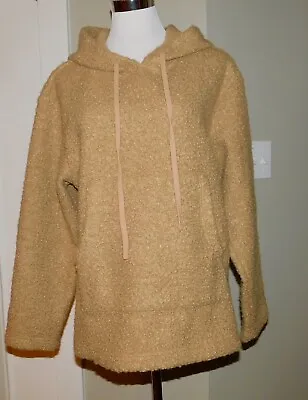 $90 • Buy Staud Womens Bear Hoodie In Doe Cozy Sherpa Pullover Sweater Jacket S New $245!