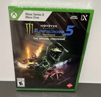 Monster Energy Supercross 5 Championship- XBOX SERIES X & XBOX ONE (NEW) • $18