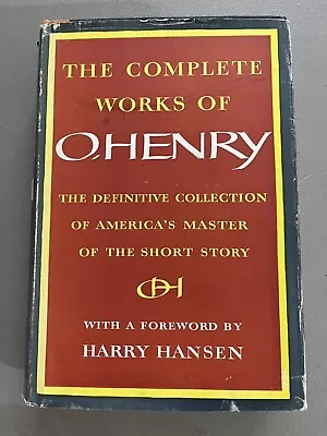 Vintage The Complete Works Of O Henry 1953 Volume 1 Hardcover With Dust Jacket • $14