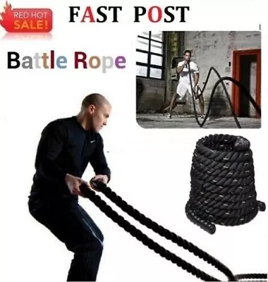 9M 15M Heavy Home Gym Battle Rope Battling Strength Training Exercise Fitness • $50.45