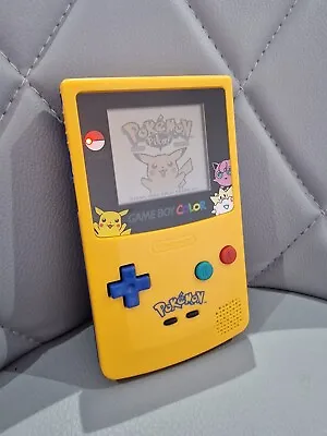Pikachu Edition Pokemon Yellow Nintendo Gameboy Colour Console Togepi Jigglypuff • £92.49