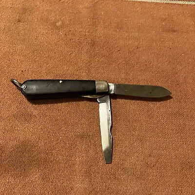 Vintage Camillus Folding Pocket Knife 2 Blade Electrician Lineman New York USA • $10.49