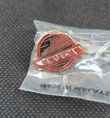 NHL Vancouver Canucks Old Logo Pin Vintage Hockey Stamped Off. Lic. Prod. OOP • $14.99