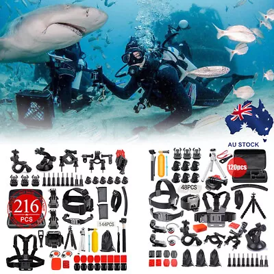 $31.99 • Buy Accessories Pack Case Chest Head Monopod For GoPro Go Pro HD Hero 8 7 6 5 4+ AU