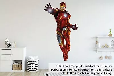 Iron Man Avengers Marvel Superhero Children Kids Bedroom Sticker Vinyl Decal • £15