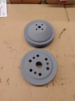 63-68 L79 327 1967-68 Z28 302 Deep 2 Groove Water Crank Pulleys 3770245 3858533 • $375