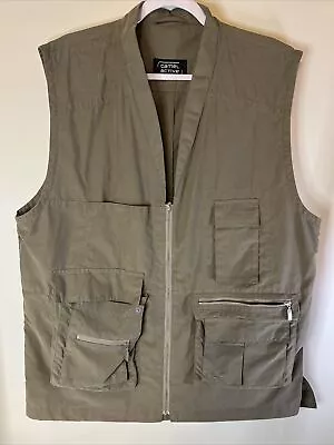 Camel Active Vest Size L/XL Men's Green Hunting Fishing Outdoors Jacket Cargo • $17.95