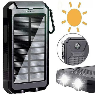 2023 Super 2000000mAh USB Portable Charger Solar Power Bank For Cell Phone • $21.95