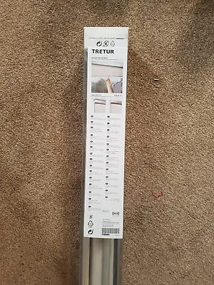 IKEA TRETUR ROMAN BLINDS BRAND 140cm X 195cm DROP GREY NEW IN BOX • £20
