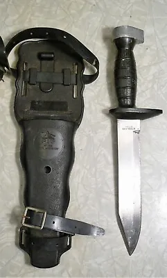 Vintage PIC Diving Knife 12515 Stainless Steel W/ Sheath Leg Holster Japan 7.5  • $40