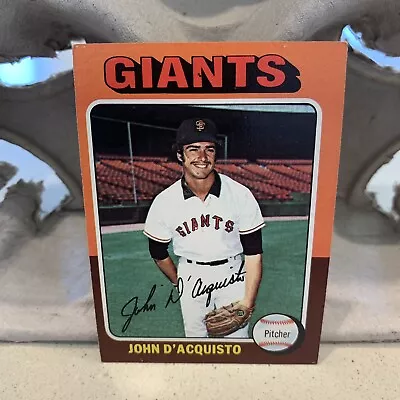 1975 Topps # 372 John D'Aquisto San Francisco Giants Baseball Card SF • $4.11