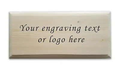 £4.10 • Buy Personalised Wooden Sign Plaque Custom Bespoke Made Laser Engraved