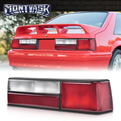 Clear/Red Tail Light Brake Lamp Right Side RH Fit For 1987-1993 Ford Mustang LX  • $37