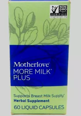 Motherlove More Milk Plus Herbal Breastfeeding Lactation 60 Caps 11/25 • $12.90