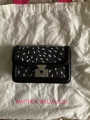 Matthew Williamson Designer Bag Countess Black Peacock Mini Boxy - BNWT • £100