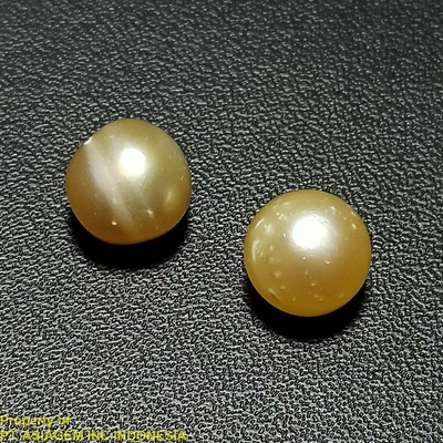 $4.99 • Buy 2.8G 9mm South Sea Saltwater Lombok Pearl Pair Grade A~undrilled~
