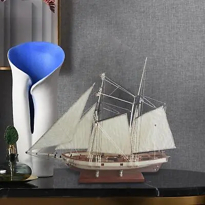 1/70 Nautical Sailing Boat Model Kits Wood Model Building Kits Vintage Ship • $34.31