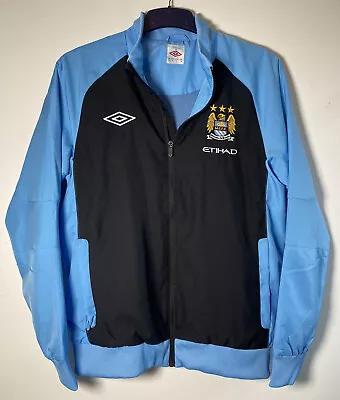 Manchester City Vintage 2012 Training Jacket Full Zip Blue - Size Medium VGC • £39.99