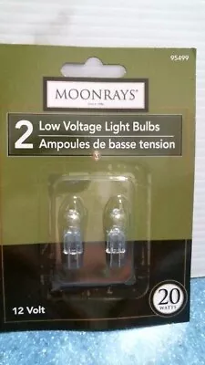 Moonrays 20-watt Halogen Bi-Pin Replacements Light Bulbs  2 Pack  (95499)  FS • $10