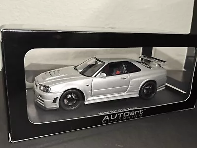 AUTOart 1/18 Nissan Skyline GT-R R34 Z-Tune Silver (New/Sealed/Rare) *Diecast* • $399