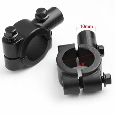 7/8  10MM Motorcycle Handlebar Universal Mirror Mount Clamp Bracket Adapter • $7