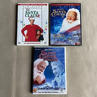 The Santa Clause 1 2 & 3 (DVD Set 1994 Trilogy) Tim Allen Christmas Comedy Claus • $14.99