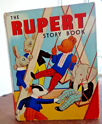 1938 THE RUPERT STORY BOOK By MARY TOURTEL 1st Ed - RUPERT BEAR COL ILLUSTRATED • £99.99