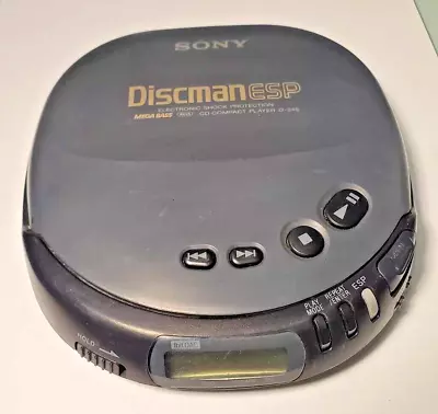 Vintage Sony Discman D-245 ESP Mega Bass Compact Portable CD Player-Works Great! • $22.55