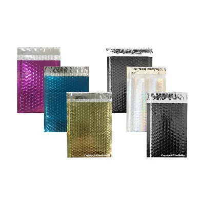 Glamour Shiny Metallic 6x10 4x8 8.5x12 Bubble Padded Mailers #0 6.5x10 #000 #2 • $249.95