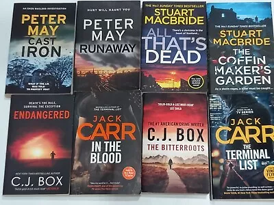 $9 • Buy JACK CARR, C J BOX, PETER MAY, STUART MACBRIDE Crime Books You Choose & Save